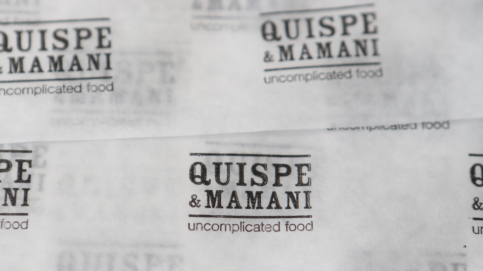 Quispe & Mamani uncomplicated food brand.